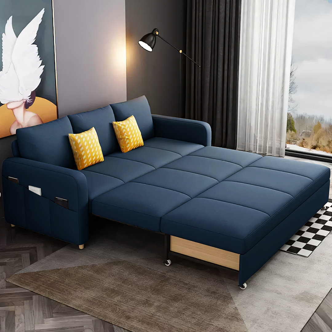 Gabriel Linen Two Seater Sofa Bed | Rocco Vesta
