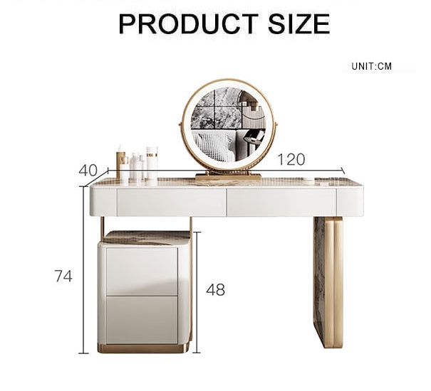 Barce Dressing Table, Sintered Stone-Weilai Concept