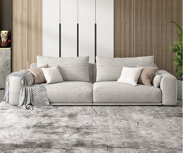 Frances Two / Three Seater Sofa, Cotton Linen-Weilai Concept
