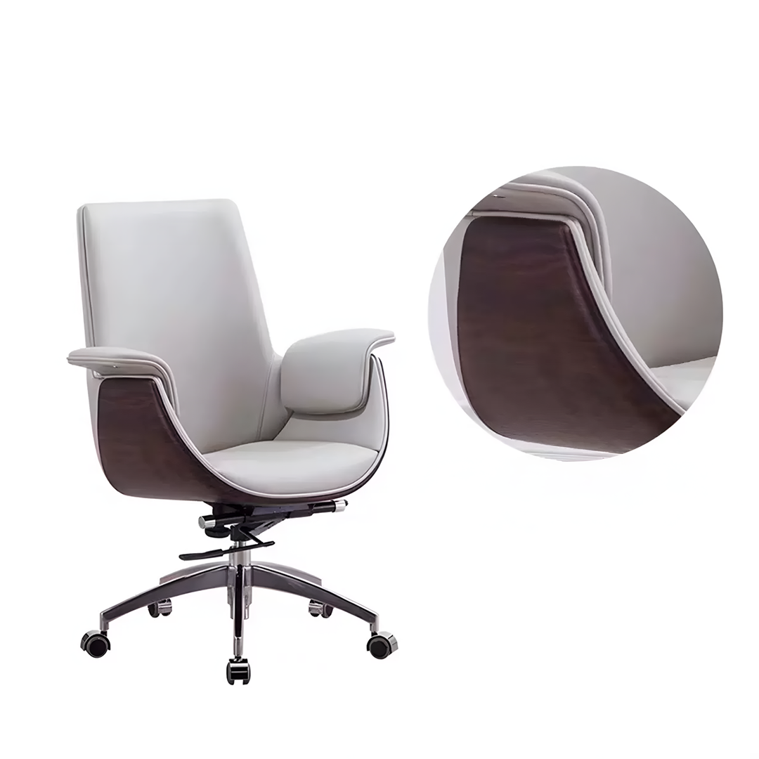 Deon Walnut Wood Office Chair | Rocco Vesta