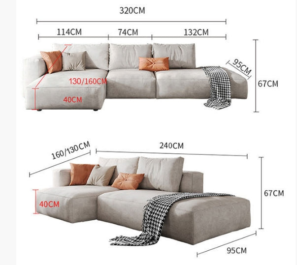 Samona Three Seater Sofa, Leathaire-Weilai Concept