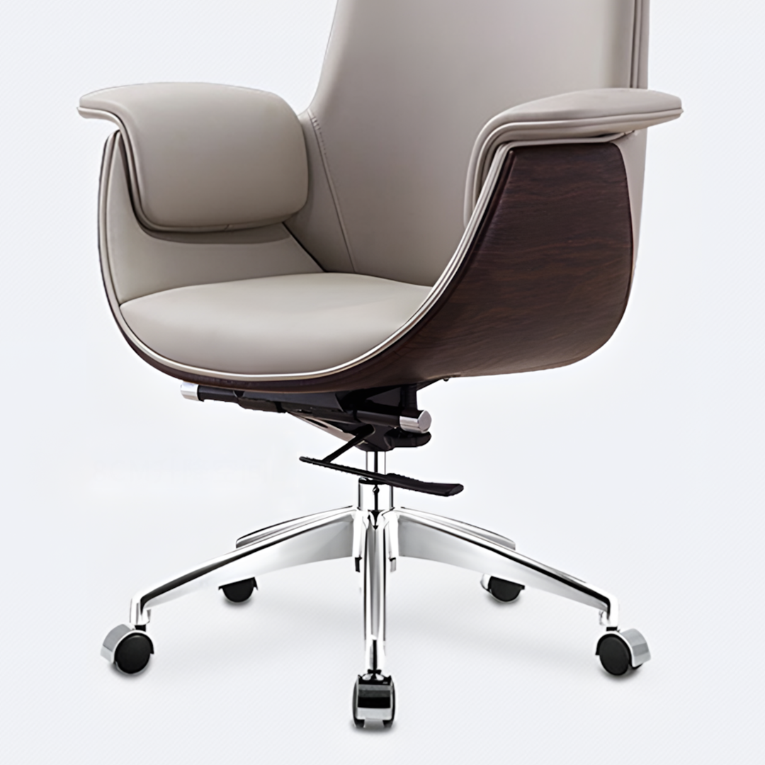 Deon Walnut Wood Office Chair | Rocco Vesta