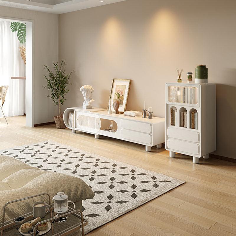 Odelette Living Room Set, Odelette TV Stand And Sideboard, White | Weilai Concept