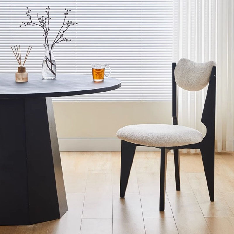 Molan Dining Chair, White Boucle-Weilai Concept