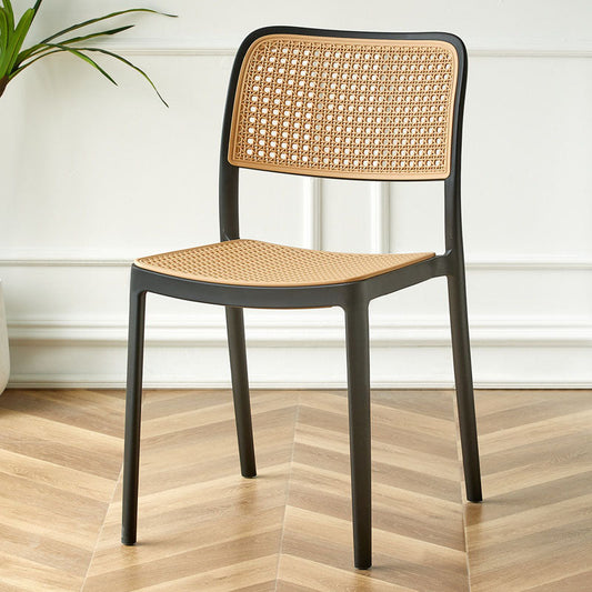 Ann Rattan Style Dining Chair, Plastic-Weilai Concept