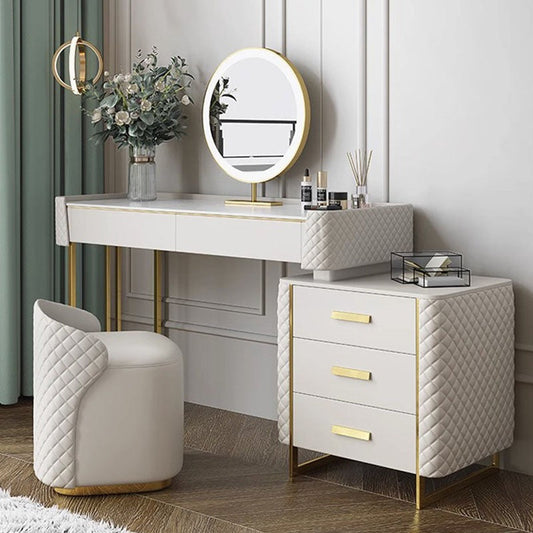 Duran Dressing Table, White-Weilai Concept