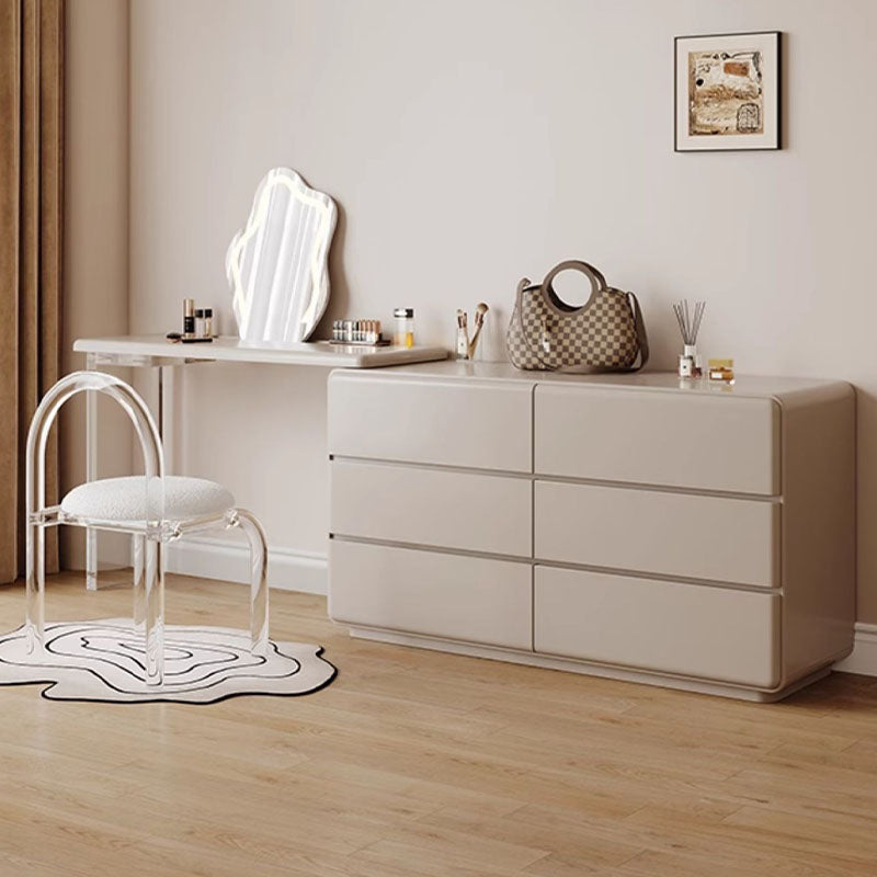Dominic Dressing Table With Sideboard and LED Mirror-Weilai Concept