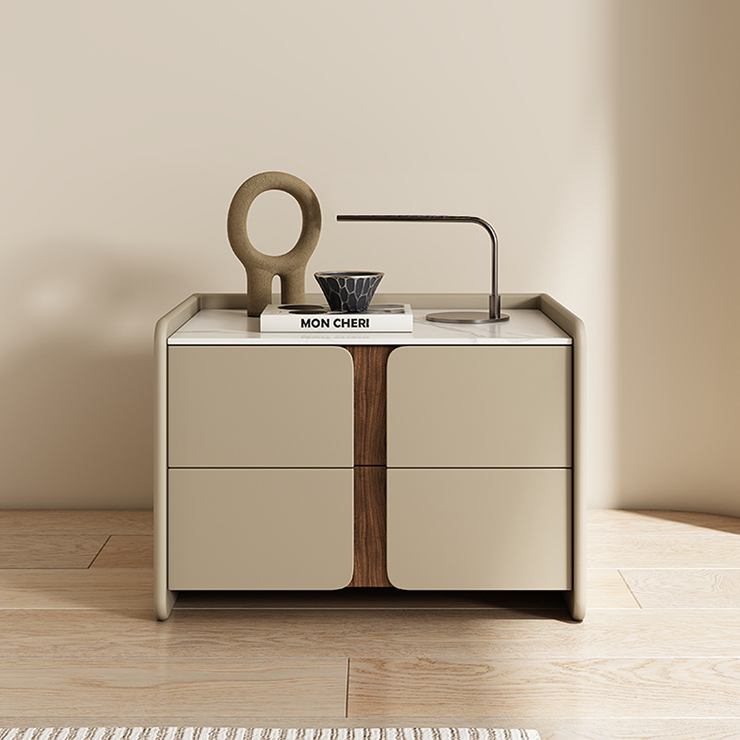 Noa Antique Bedside Table-Weilai Concept