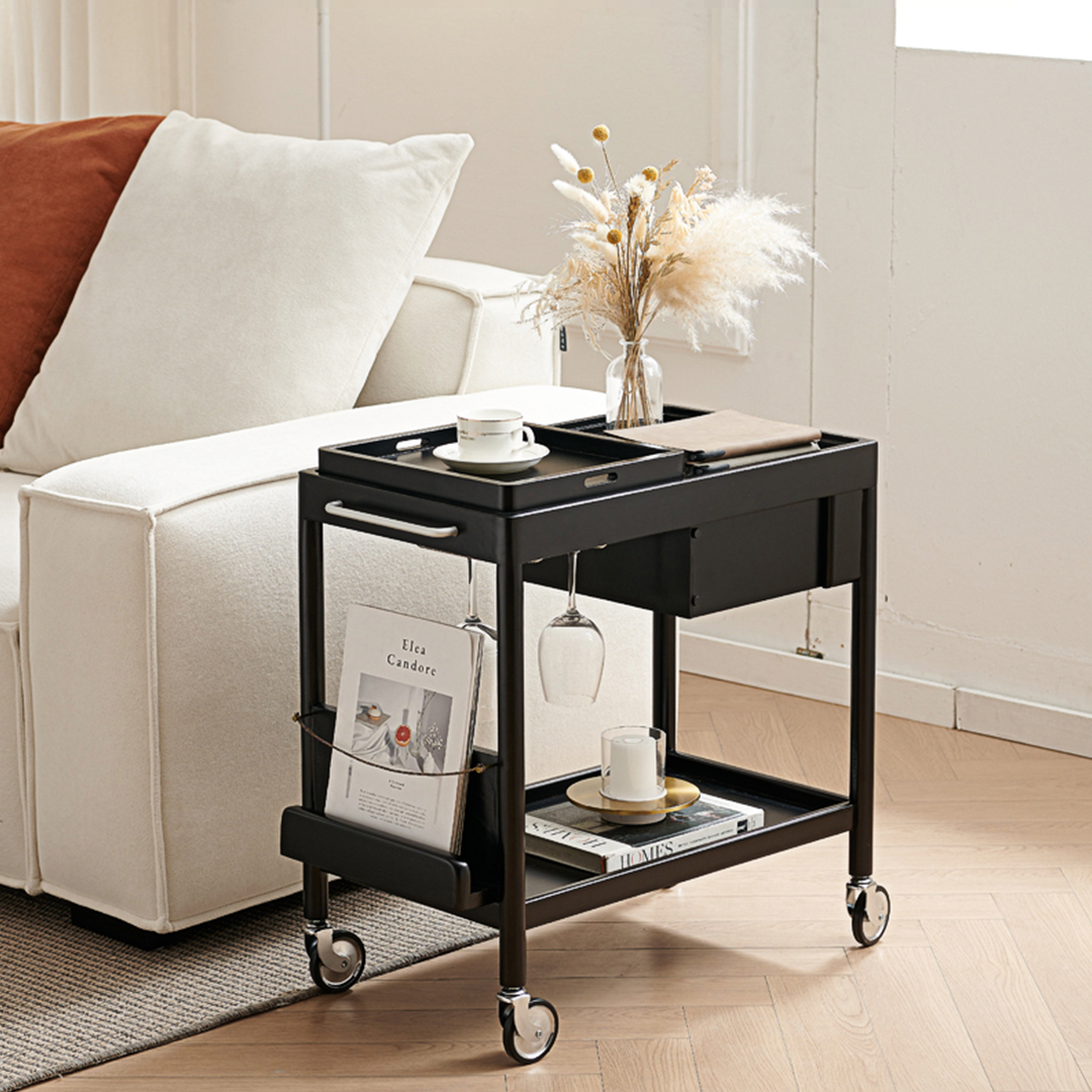 Orion With Magazine Rack Side Table-Weilai Concept