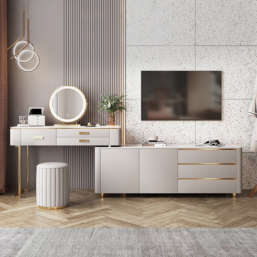 Leonidas Dressing Table With Sideboard-Weilai Concept