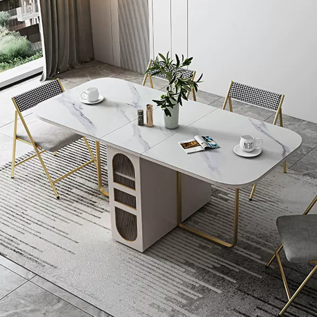 Weilai Concept Signature Folding Dining Table, White-Weilai Concept