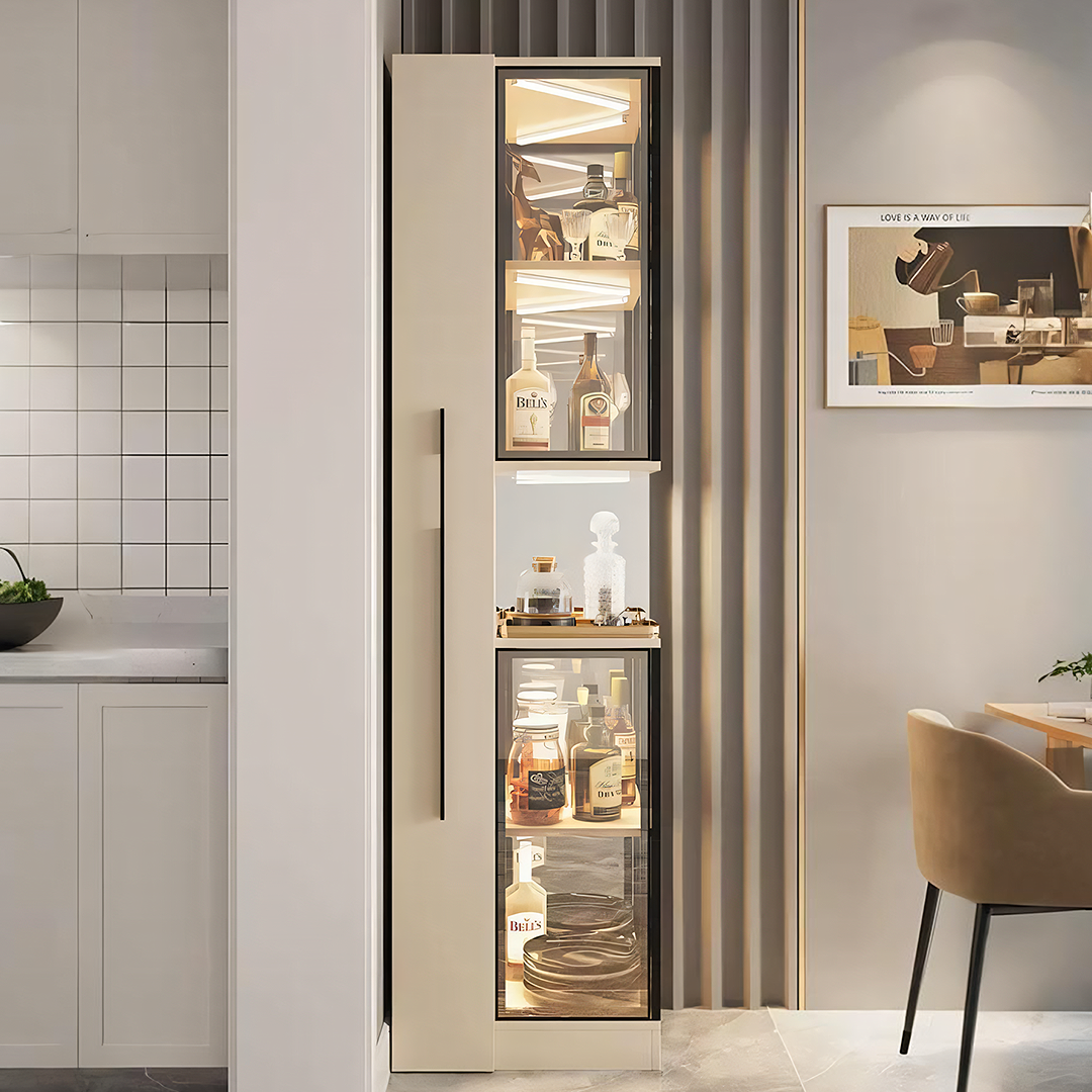 Montana Wine Storage Cabinet, Modern Drinks Cabinet, With Trolley | Rocco Vesta