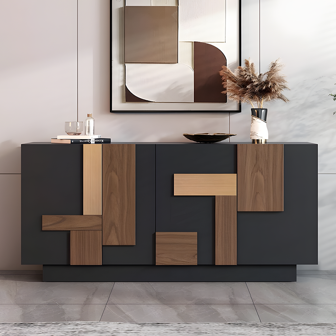 Abril Large Sideboard, Wood-Weilai Concept