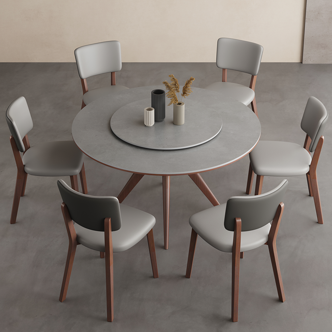 Leah Round Dining Table Set-Weilai Concept