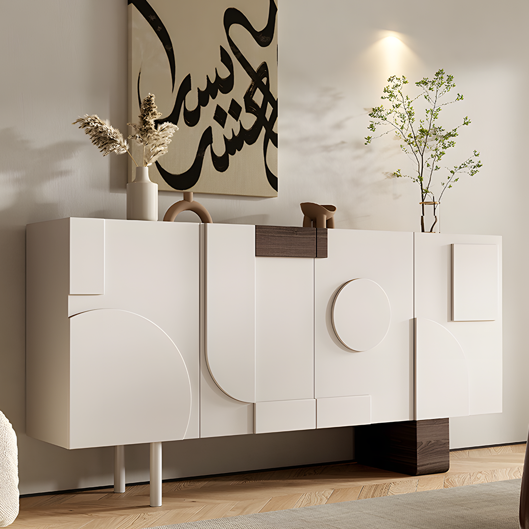 Fernanda Narrow Sideboard, Bedroom Sideboard, Cream-Weilai Concept