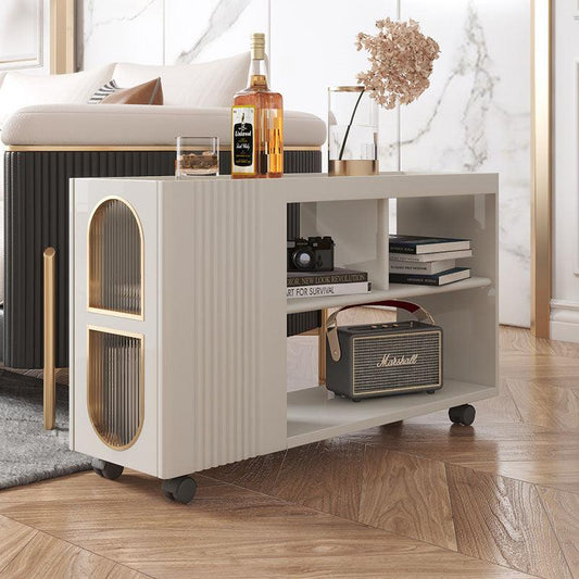 Dulcie Side Table With Wheels, Hallway Storage | Weilai Concept