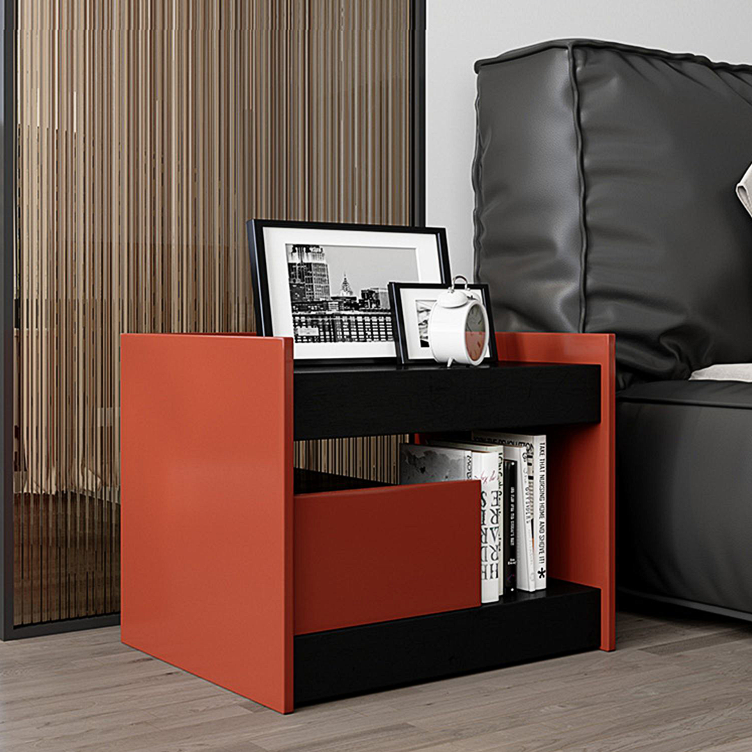Isolde Wooden Bedside Table-Weilai Concept