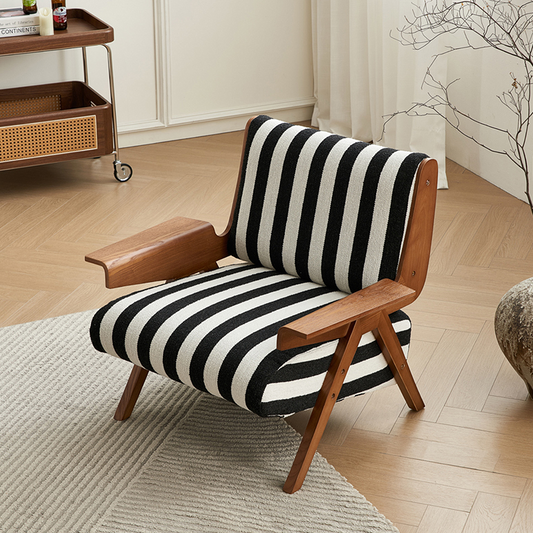 Alba Armchair Vintage, Armchair With Wood, Solid Wood-Weilai Concept