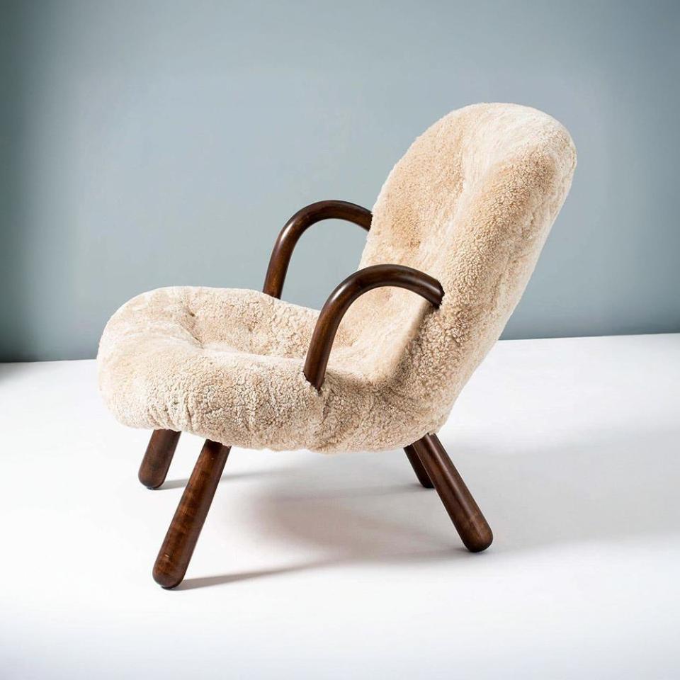 Philip Arctander Sheepskin Clam Armchair | Rocco Vesta