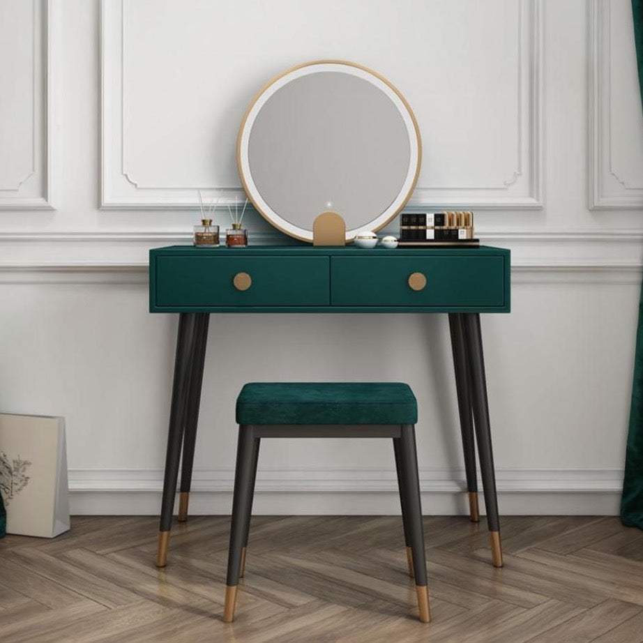 Aditya Dressing Table LED Mirror & Stool | Rocco Vesta