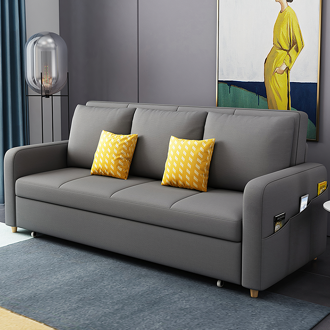 Gabriel Linen Two Seater Sofa Bed | Rocco Vesta