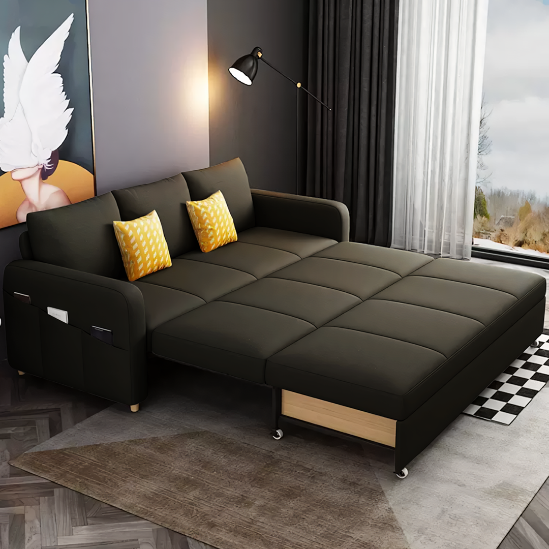 Gabriel Linen Two Seater Sofa Bed | Rocco Vesta