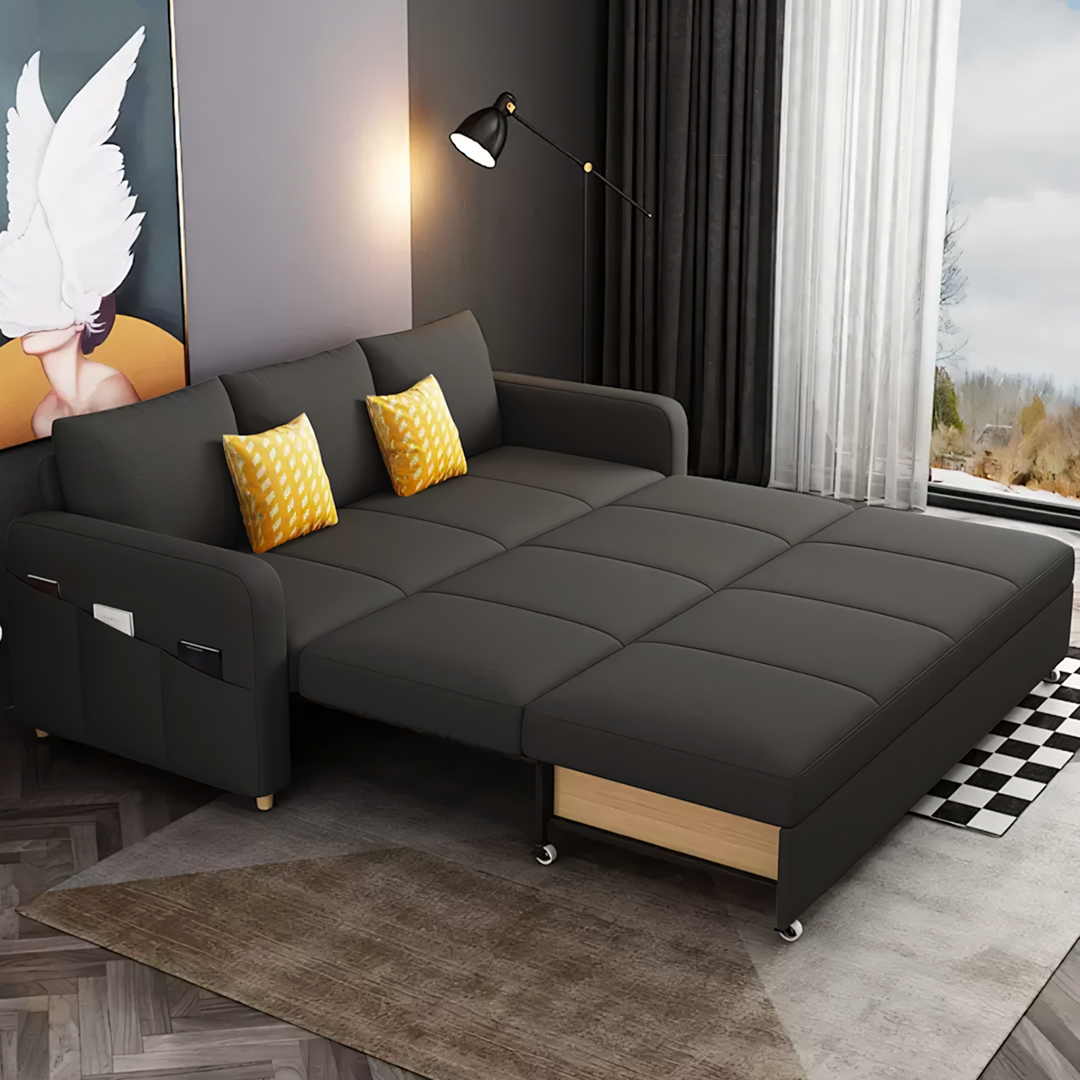 Gabriel Linen Two Seater Sofa Bed | Rocco Vesta