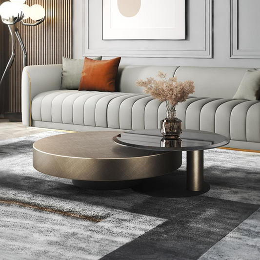 Archie Designer Gold Nesting Coffee Table | Rocco Vesta