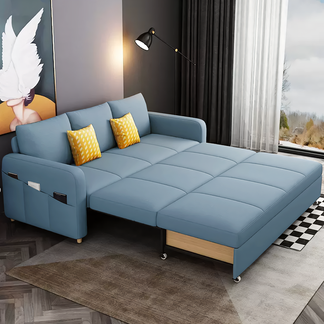 Gabriel Linen Two Seater Sofa Bed | Rocco Vesta
