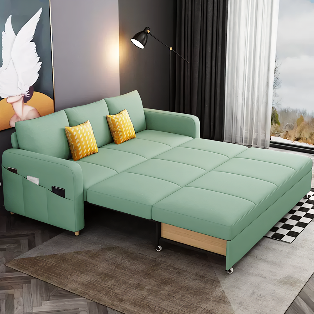 Gabriel Linen Two Seater Sofa Bed | Rocco Vesta