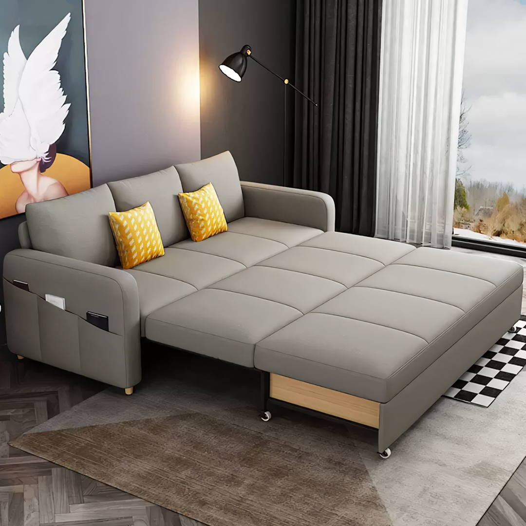 Gabriel Linen Two Seater Sofa Bed | Rocco Vesta