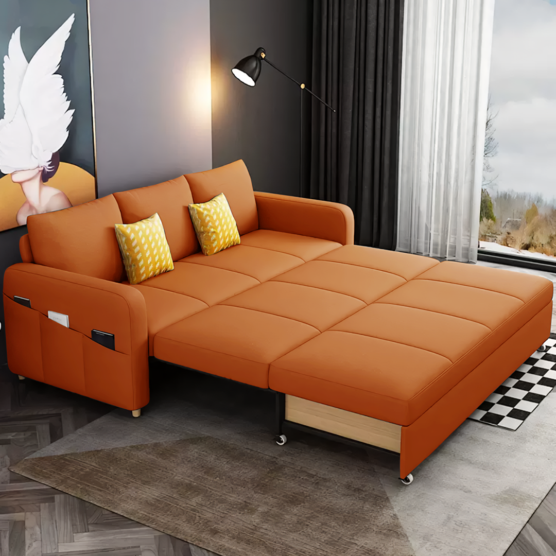 Gabriel Linen Two Seater Sofa Bed | Rocco Vesta