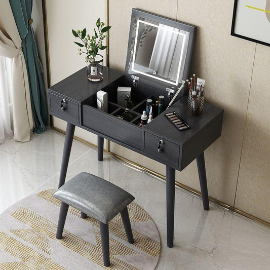 Fragoso Dressing Table With Mirror, Oak | Weilai Concept