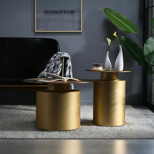 Tevis Gold Coffee Table Set | Rocco Vesta