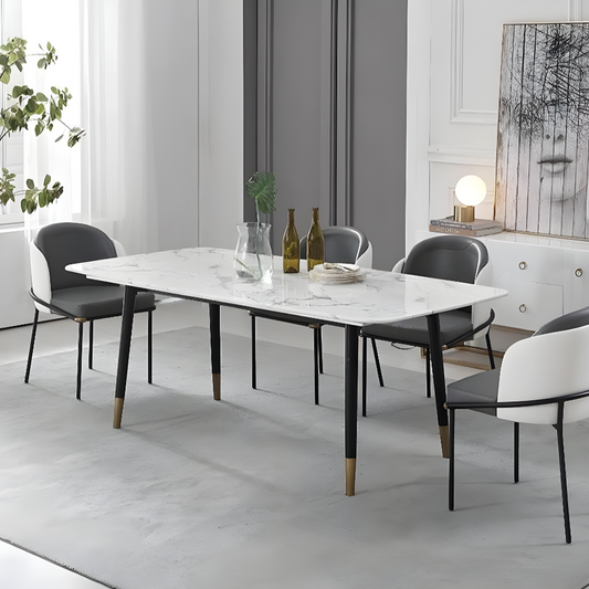Malvern Blanco Marble Dining Table | Rocco Vesta