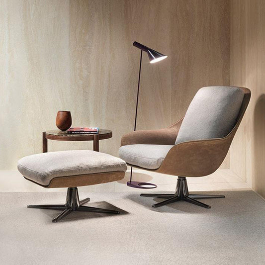 Herton Lounge Chair And Ottoman, Armchair-Weilai Concept