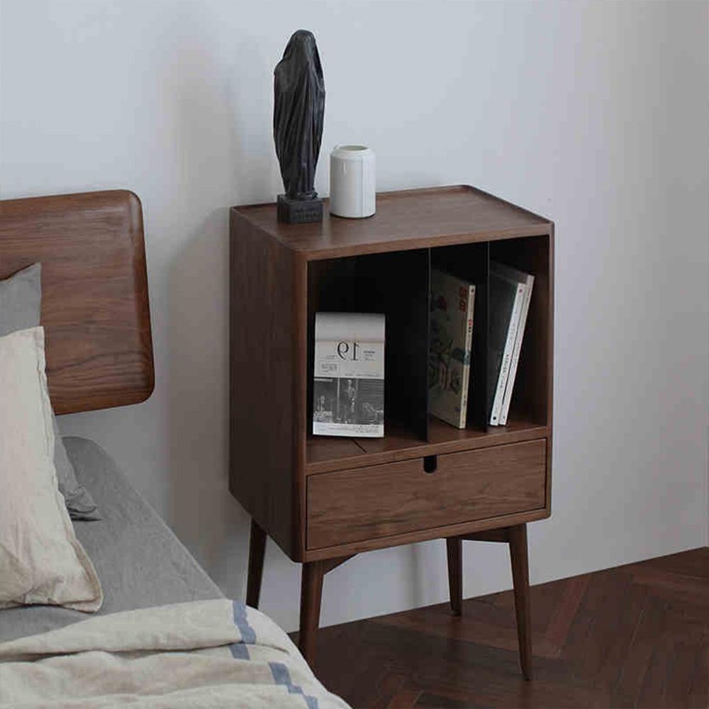 FU28 Bedside Table, Dark Oak | Weilai Concept