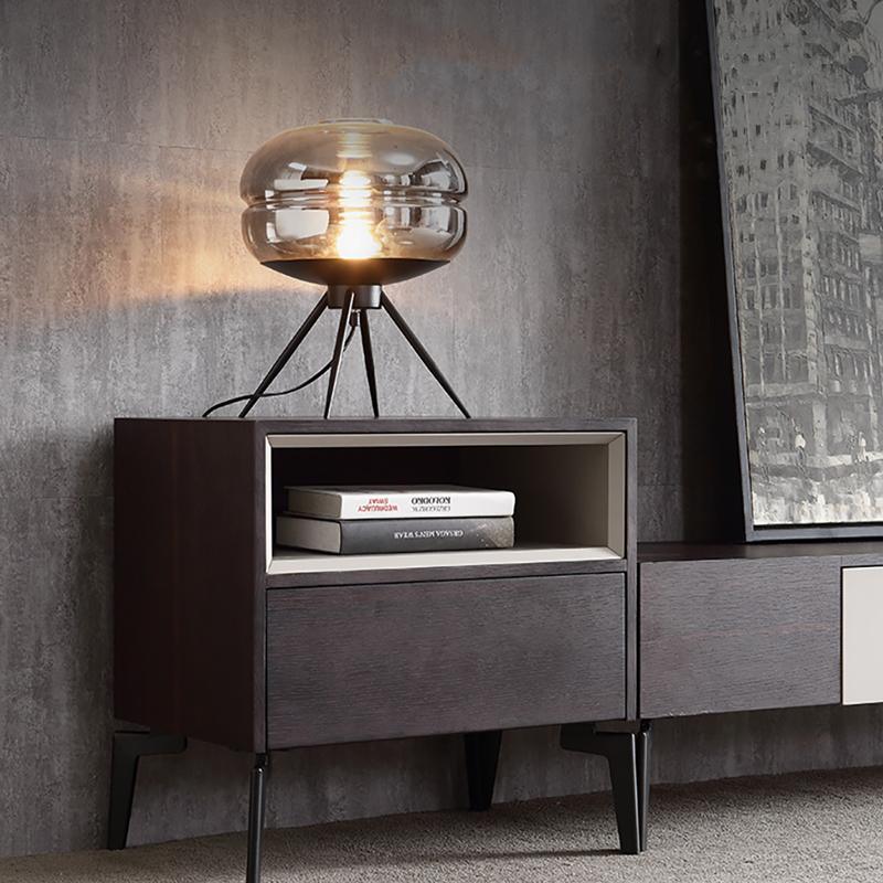 GR43 TV Stand, Grey & Rosewood | Weilai Concept