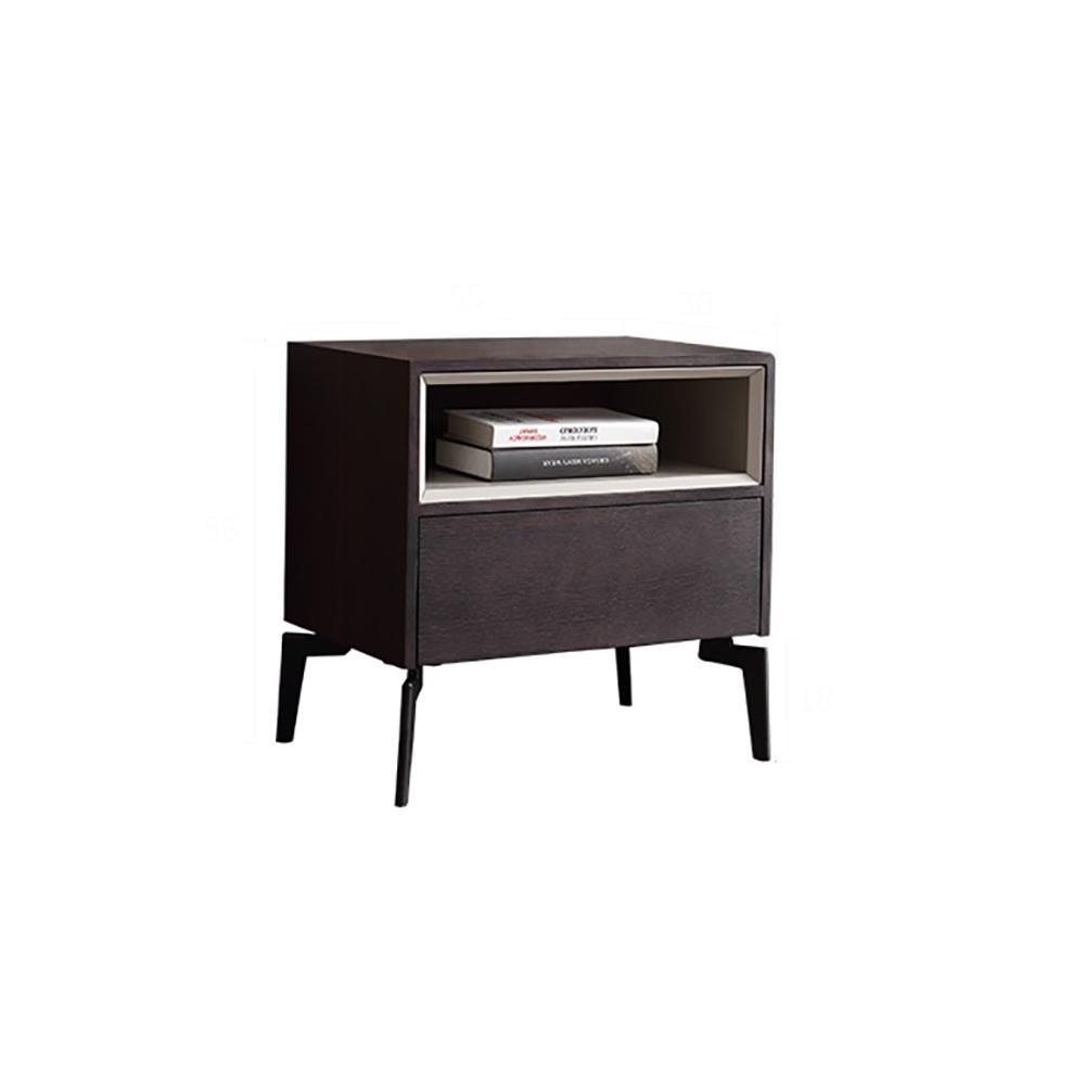GR43 TV Stand, Grey & Rosewood | Weilai Concept
