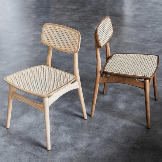 Hans Style Rattan Dining Chair, Light Oak | Weilai Concept