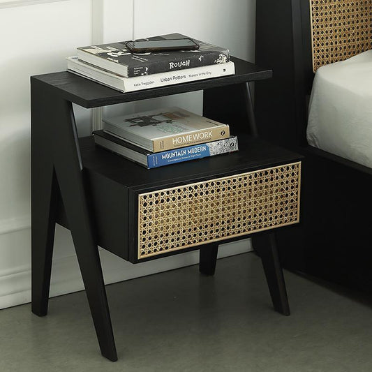 Lambeth Bedside Table, Black | Weilai Concept