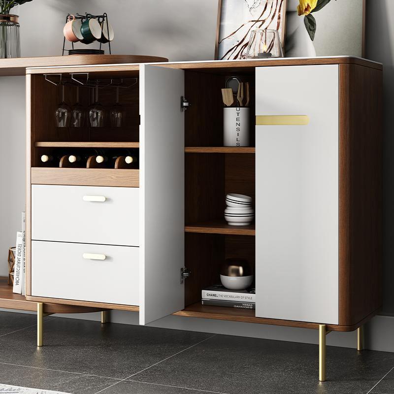 Lucey Foldable Sideboard, Walnut | Weilai Concept
