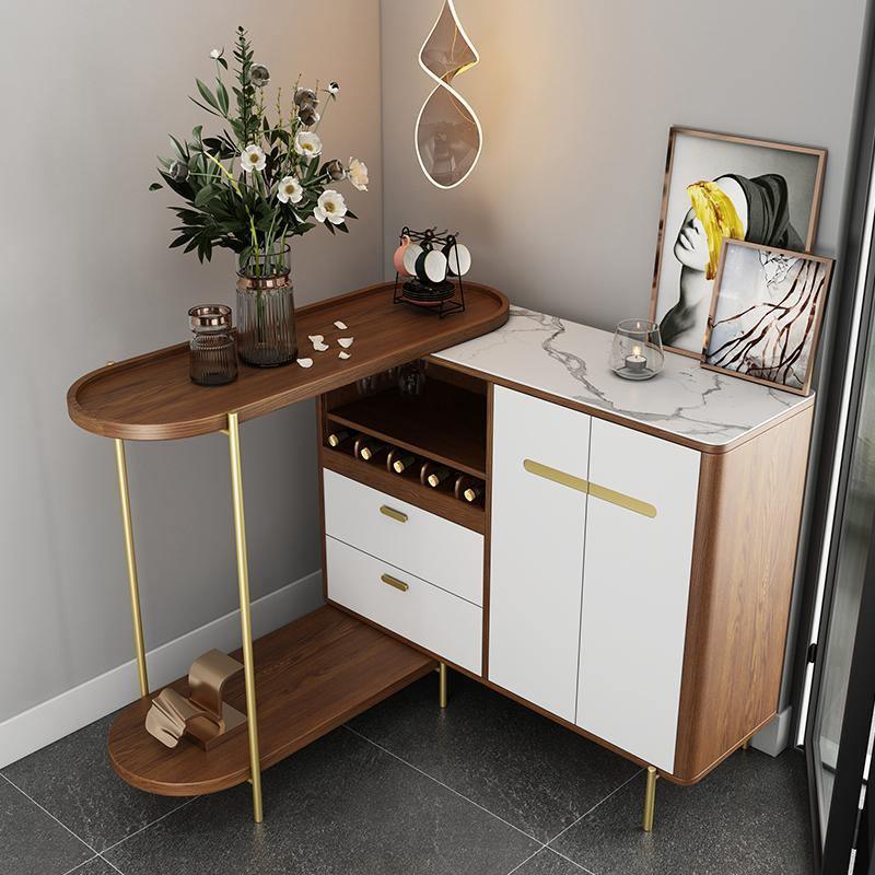 Lucey Foldable Sideboard, Walnut | Weilai Concept