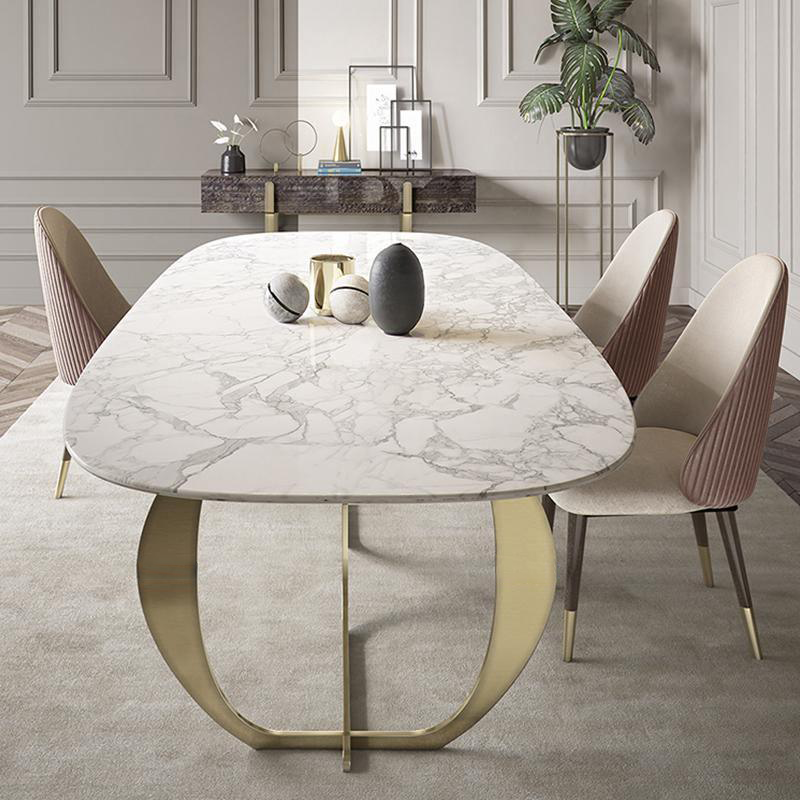Arpen Dining Table, Marble, Dining Table Set-Weilai Concept