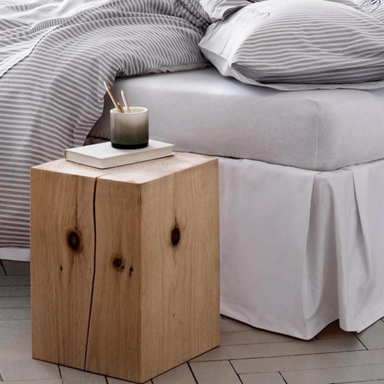 R56 Square Side Table, Oak | Weilai Concept