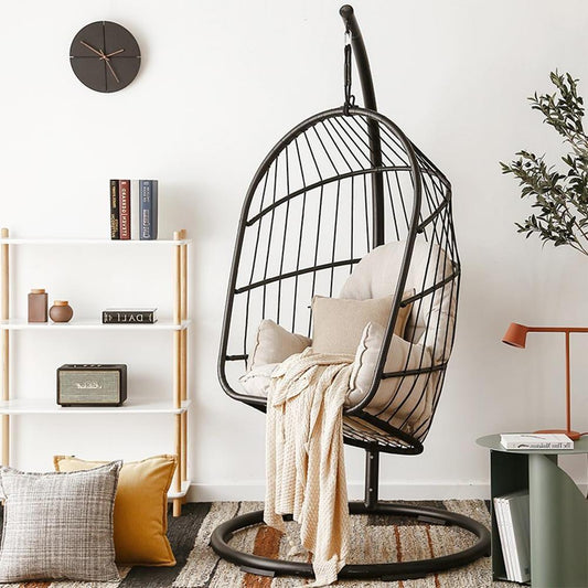 The CAGE Rattan Hanging Chair, Indoor/ Outdoor Furniture | Weilai Concept